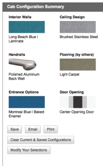 Schindler 3300 Elevator Cab Configurator Online