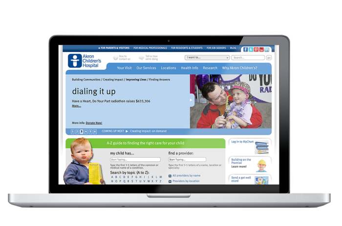 Akron Children's Hospital Web Site Wins Silver Award