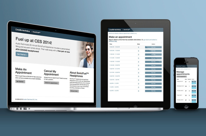 Online Appointment Application - Audio-Technica US