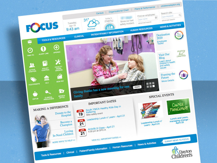 Hospital Intranet - Dayton Children's Hospital