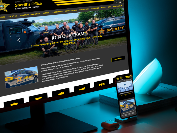 Website Redesign - Summit County, Ohio Sheriff