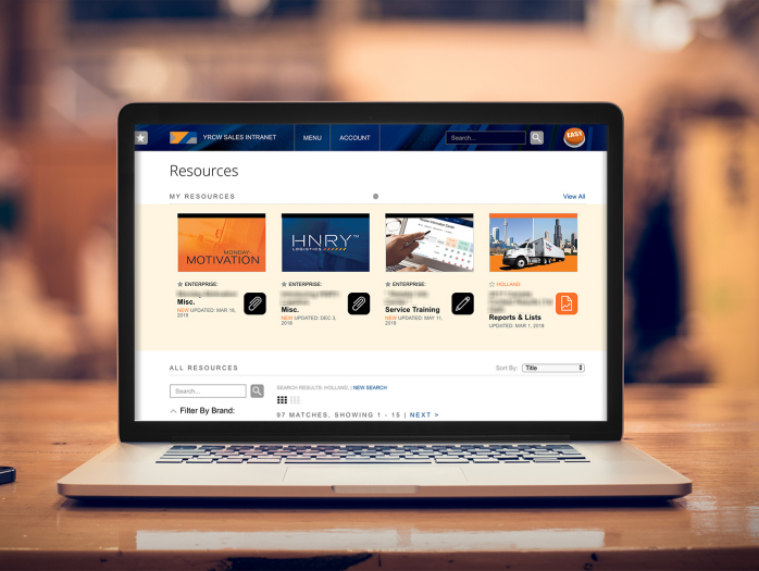 Sales Intranet - YRCW