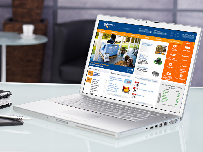 Responsive Intranet for a Regional Trucking Company - Reddaway